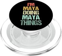 Soy Maya haciendo cosas mayas, divertido dicho con el bonito nombre de Maya PopSockets PopGrip para MagSafe