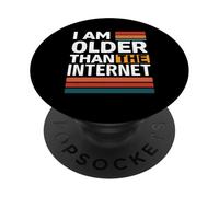 Soy Mayor Que el Internet Divertido Humor Retro Meme Floppy PopSockets PopGrip Adhesivo