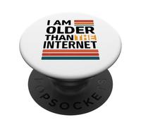 Soy Mayor Que el Internet Divertido Humor Retro Meme Floppy PopSockets PopGrip Adhesivo