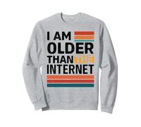 Soy Mayor Que el Internet Divertido Humor Retro Meme Floppy Sudadera