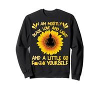 Soy mayormente Paz Amor y luz Girasol Yoga Buddha Sudadera