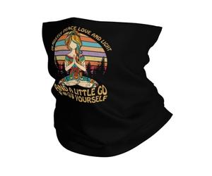 Soy Mayormente Paz Amor Y Luz Unisex Braga De Cuello Elástica Snood Multifunción Tubular Pañuelo para Moto Correr Yoga Senderismo