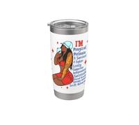 Soy Melanina Poppin Black Girl Power Mujeres Niñas Magic Sista Vaso térmico de acero inoxidable de doble pared