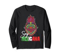 Soy Mexicana De Corazón Mexican Girl Chingona Cabrona Mexico Manga Larga