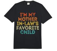 Soy mi Hijo Favorito de mi Suegra Divertido Padre Retro Comfort Colors Adult Heavyweight T-Shirt