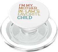 Soy mi Hijo Favorito de mi Suegra Divertido Padre Retro PopSockets PopGrip para MagSafe