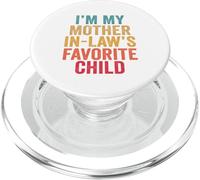 Soy mi Hijo Favorito de mi Suegra Divertido Padre Retro PopSockets PopGrip para MagSafe