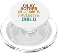 Soy mi Hijo Favorito de mi Suegra Divertido Padre Retro PopSockets PopGrip para MagSafe