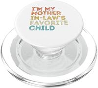Soy mi Hijo Favorito de mi Suegra Divertido Padre Retro PopSockets PopGrip para MagSafe