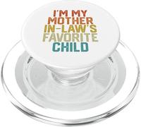 Soy mi Hijo Favorito de mi Suegra Divertido Padre Retro PopSockets PopGrip para MagSafe
