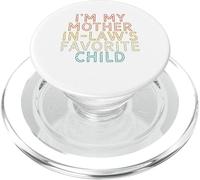 Soy mi Hijo Favorito de mi Suegra Divertido Padre Retro PopSockets PopGrip para MagSafe
