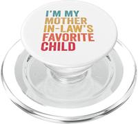 Soy mi Hijo Favorito de mi Suegra Divertido Padre Retro PopSockets PopGrip para MagSafe