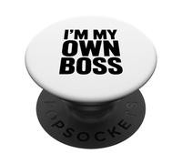 Soy mi Propio Jefe Cita Motivacional para emprendedores PopSockets PopGrip Adhesivo