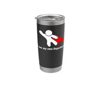 Soy mi propio superhéroe afirmación positiva Vaso térmico de acero inoxidable de doble pared
