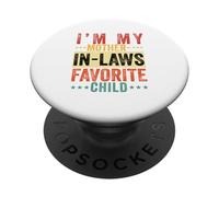 Soy mi Suegra Hijo Favorito Divertido en la Ley Hombres Mujeres PopSockets PopGrip Adhesivo