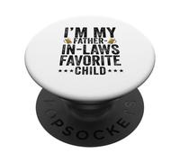 Soy mi Suegra Hijo Favorito Divertido en la Ley Hombres Mujeres PopSockets PopGrip Adhesivo