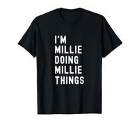 Soy Millie Haciendo Cosas de Millie Camiseta gráfica económica