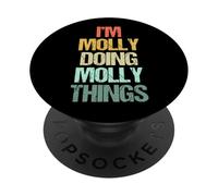 Soy Molly haciendo cosas de Molly - Es divertido decir el lindo nombre de Molly PopSockets PopGrip Adhesivo