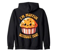 Soy Muffin Without You Pun Pancake Baker Girlfriend Cupcake Sudadera con Capucha
