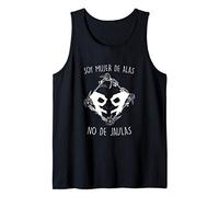 Soy Mujer de Alas no de Jaulas 8 Marzo Día de la Mujer 8m Fe Camiseta sin Mangas