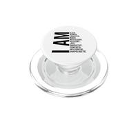 Soy Mujer Negra Mes de la Historia Negra Educada Niña Negra PopSockets PopGrip para MagSafe