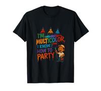 Soy Multicolor I Know How To Party Rainbow Pride Graffiti Camiseta