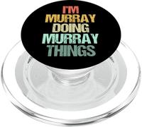 Soy Murray haciendo cosas de Murray: divertido dicho con el nombre Murray PopSockets PopGrip para MagSafe