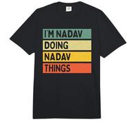 Soy Nadav Doing Nadav Things Cosas Divertida Cita Personalizada Comfort Colors Adult Heavyweight T-Shirt
