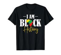 Soy Negro Historia Afroamericano África Mapa Afrocéntrico Camiseta gráfica económica, Hombre, Negro, L