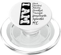 Soy Negro Mes de la Historia Fuerte Educado Negro Orgulloso PopSockets PopGrip para MagSafe