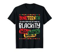 Soy negro todos los días, pero hoy soy Blackity Juneteenth 1865 Camiseta
