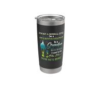 Soy nieta de un abuelo con alas Vaso térmico de acero inoxidable de doble pared