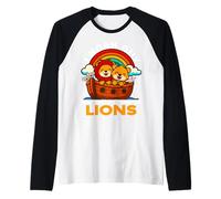 Soy Noé, el tío Que tenía un par de Leones, el Arca de Noé, religioso Camiseta Manga Raglan