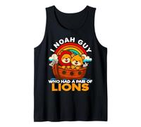 Soy Noé, el tío Que tenía un par de Leones, el Arca de Noé, religioso Camiseta sin Mangas