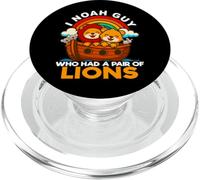 Soy Noé, el tío Que tenía un par de Leones, el Arca de Noé, religioso PopSockets PopGrip para MagSafe