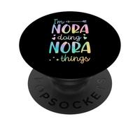 Soy Nora Doing Nora Things Nombre Personalizado PopSockets PopGrip Adhesivo