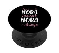 Soy Nora Doing Nora Things Nombre Personalizado PopSockets PopGrip Adhesivo