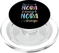 Soy Nora Doing Nora Things Nombre Personalizado PopSockets PopGrip para MagSafe