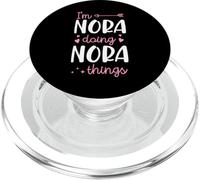 Soy Nora Doing Nora Things Nombre Personalizado PopSockets PopGrip para MagSafe