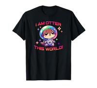 Soy nutria, este mundo, lindo anime kawaii, diversión en el espacio exterior Camiseta