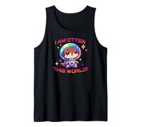 Soy nutria, este mundo, lindo anime kawaii, diversión en el espacio exterior Camiseta sin Mangas