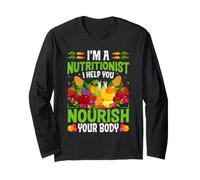 Soy nutricionista Te ayudo a nutrir tu Cuerpo Manga Larga