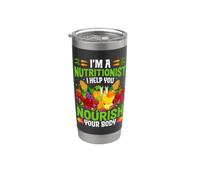 Soy nutricionista Te ayudo a nutrir tu cuerpo Vaso térmico de acero inoxidable de doble pared