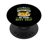 Soy nutricionista Te ayudo a ser tu Mejor yo PopSockets PopGrip Adhesivo