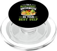 Soy nutricionista Te ayudo a ser tu Mejor yo PopSockets PopGrip para MagSafe