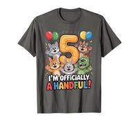 Soy Oficialmente un puñado Divertido 5º cumpleaños niño Amante de los Animales Camiseta
