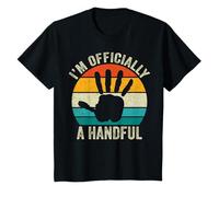 Soy Oficialmente un puñado Fiesta de 5 cumpleaños de 5 años Camiseta