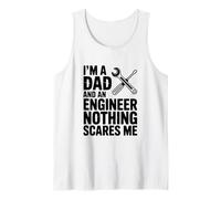 Soy papá e Ingeniero Nada me Asusta Camiseta sin Mangas