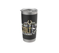 Soy parte de un verdadero potro siguiendo a los dueños de caballos Carreras de caballos Vaso térmico de acero inoxidable de doble pared