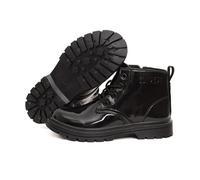 SOY PEPA Botas para Niños Tallas 25 a 37 | Botines con Cordoneras 4 Colores Negro, Azul, Rosa y Amarillo (Negro, Sistema tallas calzado EU, Adolescente, Números, mediano, 36)